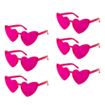 6-12pcs Heart Sunglasses Candy Color Rimless Fun Glasses for Girl Hen Bachelor Party Favors Wedding Decor summer traveling Gift