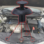 10x auto paneeli kaitseraua porilappide kate fikseeritud klambriga kinnitus neet Toyota Camry XV40 XV50 2006 2007 2008 2009 2010 2011 - 2017 jaoks