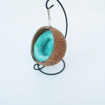 Hamstri kookosp&auml;hkli voodi Naturaalne kookosp&auml;hkli hamstri peidukoht v&otilde;rkkiik, kookosp&auml;hkli kest, hamstri voodimaja sooja padjaga v&auml;ike loom