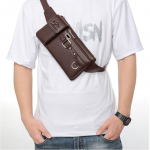 Meeste nahast tekstuuriga veekindel v&ouml;&ouml;kott Suure mahutavusega multifunktsionaalne k&auml;ekott One Size