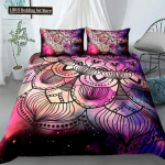 Mandala voodipesukomplekt Tekikott Boheemlaslikud voodikatted Voodikomplektid Pol&uuml;ester King Queen T&auml;is Kahekohaline Twin Tekikate 70x133cm 2pcs