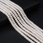 DIY Pearl 5-6mm valged leivahelmed ehete valmistamiseks DIY k&auml;ev&otilde;ru k&otilde;rvar&otilde;ngad kaelakee tarvik 5-6mm valge