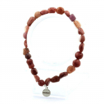 Pierres et Min&eacute;raux. Bracelet Rubis du Br&eacute;sil. Taille Personnalisable. Fabriqu&eacute; en France.