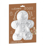 Moule 3D choco - SCRAPCOOKING - Forme Bonhomme pain d'&eacute;pices - Qualit&eacute; pro