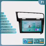 Hizpo Hizpo 10.1 Carplay 4G 2 Din Android 13 Autoraadio Volkswagen Golf 7 2013 - 2017 jaoks Must Hall Videos&uuml;steem GPS DSP Intelligentene Autoradio RDS P1 B 4Core 1G 32G AI