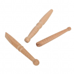 3 tk Massaažipulk Traditsiooniline Puidust Jalamassaažipulk Komplekt Valu Leevendamiseks