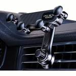 Auto &otilde;hutusavade klambriga kinnitusaluse pikendusvarras 360&deg; p&ouml;&ouml;ratav gravitatsiooniga autotelefoni hoidik nutitelefoni hoidikus kronsteinis GPS-tugi must