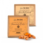 Nat Habit Soothing Sandalwood & Healing Turmeric-Oats Butter Bath Soap With Ayurvedic Cold Processed For Soothing -(125g x 2, Combo)