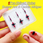 2 segat&uuml;&uuml;pi &ndash; 6/10 tk/karp k&auml;rbsep&uuml;&uuml;gi konksuga s&ouml;&ouml;t (Dry Fly-Red Buzzer Ant & Caddis Midges) K&otilde;rge s&uuml;sinikusisaldusega terasest tehisforelli/ahvena/karpkala s&ouml;&ouml;t 2Mixed Styles(6Pcs)
