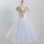 T&uuml;drukute Ballett Tutu Kleit V&otilde;imlemine Trikoo Valge Pikk Balleti Kleit T&uuml;drukute Printsess Ballerina Tantsukost&uuml;&uuml;m S&uuml;nnip&auml;evapeo Kleit 160cm valge