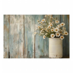 Vintage Daisy l&otilde;uendikunstiprint Moodsad lilled koju, kontorisse v&otilde;i vannituppa, sobib suurep&auml;raselt ruumi kaunistamiseks 20x30cm