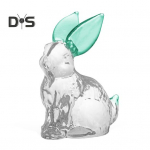 Klaasist J&auml;nese Figuur L&auml;bipaistev J&auml;nese Ornament V&auml;rviliste K&otilde;rvadega Kogutav J&auml;nese Lauakaunistus Kevadine Lihav&otilde;tte Dekoratsioon roheline