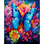 Teemanttikandid 5d liblikas lill Mosaiik K&auml;sit&ouml;&ouml; Kodukaunistus Teemantmaal Lilledega uus kollektsioon Rhinestones Full Round 20x30CM