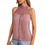 Naiste vest p&auml;itsed kaela &uuml;hev&auml;rvilised pitskaunistused &uuml;hev&auml;rvilised &otilde;&otilde;nsad S must