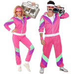 80ndate Retro Disko ja Hip Hop Spordijakk ja P&uuml;ksid Kost&uuml;&uuml;m T&auml;iskasvanutele XL