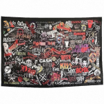 Suur Muusika Vaip Illustreeritud Rock Hip Hop Reggae Plakatid Kangas Moodne Kunst Seinale Riputatav 200x150cm 80x60in