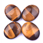 Naturaalne kristall-uimakivi 20 mm ovaalne massaažikivi &ndash; kuue tk komplekt