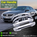 for Volkswagen VW Passat CC 2009 2010 2011 2012 2013 2014 2015 2016 2017 Chrome Door Handle Cover Car Style Accessories Bowl 4 Doors black