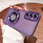 Magsafe hoidiku &uuml;mbris Samsung Galaxy M13 C55 F13 F23 F14 F54 F12 M15 M55 M54 M34 M33 M14 M53 M23 M12 jaoks L&auml;bipaistev &uuml;mbris Galaxy M13 4G valge