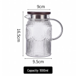 Lux klaasist kuumakindel k&auml;epidemega k&uuml;lmaveekeetja &ndash; suure mahutavusega loominguline teekann koju v&otilde;i elutuppa