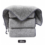 5 t&uuml;kki k&ouml;&ouml;gi&otilde;likindlat bambusest s&uuml;sikiust lappi, majapidamisn&otilde;udepesulappi, lappi, kahvliga p&uuml;hkimislappi 5pcs hall