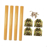 4Pcs Wood Furniture Legs Cabinet Non Slip Accessories Easy to Install Hardware Chair for 40CM