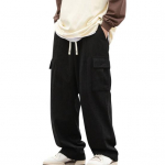 Meeste P&uuml;ksid Elastse V&ouml;&ouml;kohaga Reguleeritav N&ouml;&ouml;riga Pikad P&uuml;ksid Klapiga Taskutega &Uuml;hev&auml;rvilised Lahtise L&otilde;ikega Velvetp&uuml;ksid XXXL must