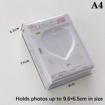 Fotokaartide hoidik Fotokaartide tarvikud Mini fotoalbum Idol Card Collect Book Fotokaardi pakenditarvikud valge