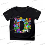 Sprunki Laste R&otilde;ivad T&auml;ht A-Z Joonisfilm Sprunki Mood T-s&auml;rk Naljakas L&uuml;hikeste Varrukatega Y2K Topid &Otilde;udusm&auml;ng Poiste T&uuml;drukute T-s&auml;rk 120 cm