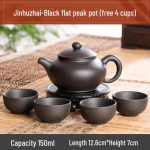 Tasuta kohaletoimetamine K&auml;sitsi valmistatud Yixingi lilla savi Zhuni teekann pallikujulise s&otilde;elaga - Kung Fu tee komplekt