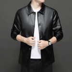 Business Casual nahktagi Meeste krae suures suuruses nahktagi 7XL