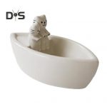 Kass K&uuml;&uuml;nlajalg Paadikujuline Aroomiteraapia Tass Kassipojad Soojendavad K&auml;ppasid Teek&uuml;&uuml;nla Hoidja Kodu Magamistoa Elutoa Dekooriks valge