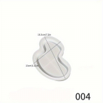 Ebakorrap&auml;rane kandik silikoonvormid DIY kips tsement k&auml;sitsi valmistatud ehtehoidja taldrik laua peal vaiguvaluvorm k&auml;sit&ouml;&ouml; random