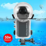 Insta360 X4 PULUZ 50m veekindlale suletud sukeldumis&uuml;mbrisele (L&auml;bipaistev)