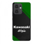 Coque de t&eacute;l&eacute;phone - Maniacase - Oppo Reno 13F - Logo Kawasaki Ninja - Silicone - Souple