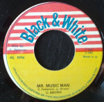 7-tolline plaat U BROWN / KING TUBBY - Mr. Music Man / Bubble Up NONE Mustvalge Jamaica Reggae, Ska & Dub Kasutatud