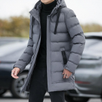 Men's Hoodie Winter Zipper Fashion Color coat Top Coat L