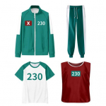 Kalmaari M&auml;ngu Cosplay Kost&uuml;&uuml;m Neljaosaline Komplekt Dressipluus R&otilde;ivad Jakk T-s&auml;rk Vest P&uuml;ksid Komplekt Spordi Huppari Halloween Karnevali Peokost&uuml;&uuml;m S R