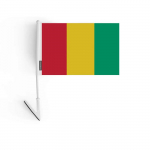 Adh&eacute;sif drapeau - Guin&eacute;e - 14 x 21 cm - Pol&uuml;ester - L&eacute;ger - Recto/verso