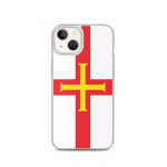 Coque &ndash; PIXELFORMA &ndash; iPhone 13 &ndash; Drapeau de Guernesey &ndash; T&auml;ielik kaitse &ndash; Silikoonist supp