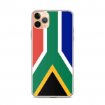 Coque iPhone &ndash; Drapeau Afrique du Sud &ndash; iPhone 11 Pro Max &ndash; Supp &ndash; Mitmev&auml;rviline &ndash; Vertikaalne