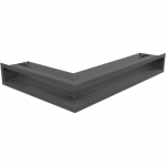 Ventilatsioonikate LUFT nurk parem 40x60x9 grafiit Slim