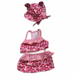 Lemmikloomade ujumisriided &Uuml;hes t&uuml;kis Sling bikiinid koera hingav vest ujumistrikoo roosa leopardimustriga koera ujumistrikoo Teddy Yorkshire'i kassi riided S