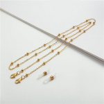 Metallist multifunktsionaalsed prillid helmestega prillid kett T&uuml;druku suvehelmed ripub maski rihm K&auml;sitsi valmistatud kaelakee p&auml;ikeseprillid kaelapael