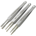 3 tk. t&uuml;&uuml;pi kaasaskantava klemmipuhastusvahendi komplekt Teemantk&auml;epideme teraga juhtmestiku pintsett