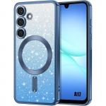 Coque de Protection - BOOLING - Samsung Galaxy A17 4G/5G - avec Film Cam&eacute;ra Cercle Magn&eacute;tique - Bleu