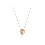 Kolmekordne r&otilde;ngas kaelakee Elbrnn189 White gold