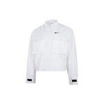Nike Sportswear Essential kootud pikkade varrukatega jakk SS22 Naiste &uuml;ler&otilde;ivad Valge DM6244-100 XL