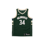 Nike NBA Milwaukee Bucks Giannis Antetokounmpo #34 F&auml;nniversioon Korvpallivorm Meeste vorm Kuuse-roheline 864489-323 S