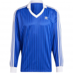 Adidas Originals Adicolor Pique Logo Mustriga Triibuline Pusa Pikkade Varrukatega T-s&auml;rk Meeste Topid Poolhappeline Sinine IX5227 XL